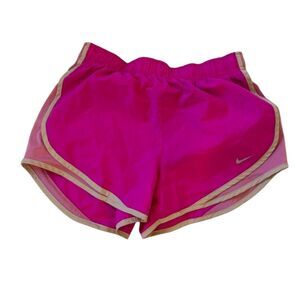 Nike Tempo Women's Dri-FIT Mid-Rise Brief-Lined Running Shorts Pink and Cream